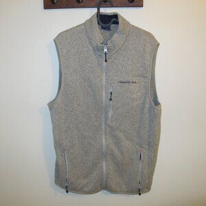 Mens Large Vinyard Vines Grey Zip Up Vest, Great Condition